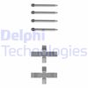 Комплектуючі, колодки дискового гальма DELPHI LX0094