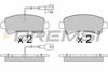 Комплект гальмівних колодок, дискове гальмо BREMSI BP3681 (25987, 25988, D1746-8974, SPB681)