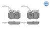 Meyle Brake Pad Set, disc brake 025 210 8017/W