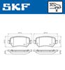 комплект спирачно феродо, дискови спирачки