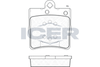 Комплект гальмівних колодок, дискове гальмо ICER 181311 (21919, D779-7647, D779-7657)