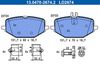 Комплект тормозных колодок, дисковый тормоз ATE 13.0470-2674.2 (LD2674, 22723, 22724)