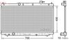 Радиатор, охлаждение двигателя DENSO DRM40038