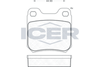 Комплект гальмівних колодок, дискове гальмо ICER 180692 (21050, 86 60 004 503, D709-7614)
