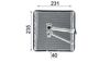 Mahle AE 93 000P Evaporator, air conditioning
