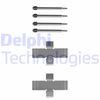 Комплектуючі, колодки дискового гальма DELPHI LX0006