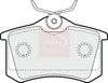 APEC Brake Pad Set, disc brake PAD1256