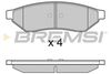 Комплект тормозных колодок, дисковый тормоз BREMSI BP3162 (23994, SPB162)