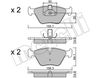 Комплект тормозных колодок, дисковый тормоз METELLI 22-0207-0 (D0725, 21676, 21677, 21990)