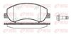 Комплект тормозных колодок, дисковый тормоз REMSA 1250.00 (PCA125000, D1555-8767)