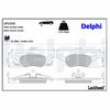 Sada brzdových destiček, kotoučová brzda LP1315