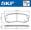 комплект спирачно феродо, дискови спирачки