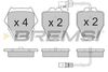 Комплект гальмівних колодок, дискове гальмо BREMSI BP3151 (23118, 23119, 23830, SPB151)