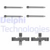 Комплектуючі, колодки дискового гальма DELPHI LX0095
