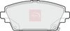 APEC Brake Pad Set, disc brake PAD1043