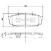 Комплект гальмівних колодок, дискове гальмо NIPPARTS N3612043