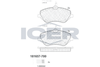 Комплект тормозных колодок, дисковый тормоз ICER 181657-700 (24133, 24174, D1245-8362)