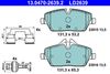 Brake Pad Set, disc brake ATE 13.0470-2639.2