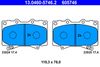 Комплект гальмівних колодок, дискове гальмо ATE 13.0460-5746.2 (605746, 23524, 23525)