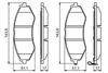 комплект спирачно феродо, дискови спирачки
