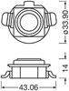 Osram Bulb Socket, headlight 64210DA03-1