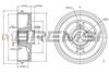Тормозной барабан BREMSI CR5665B (DR5665B)