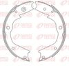 Барабанная тормозная колодка, стояночный тормоз REMSA 4482.00 (ZCA448200)