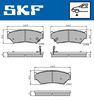 комплект спирачно феродо, дискови спирачки