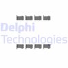 Комплектуючі, колодки дискового гальма DELPHI LX0226