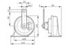 Bosch Trumpet Horn 0 986 AH0 503