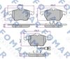 Комплект тормозных колодок, дисковый тормоз FOMAR Friction FO 692581 (20676, 21911)