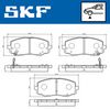 комплект спирачно феродо, дискови спирачки