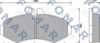 Комплект тормозных колодок, дисковый тормоз FOMAR Friction FO 678681 (23022)