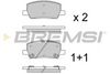 Комплект гальмівних колодок, дискове гальмо BREMSI BP3961 (SPB961)