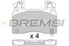 Набір гальмівних колодок, дисковий гальмо BREMSI BP3760 (25915, D1474-8673, SPB760)