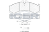 Набір гальмівних колодок, дискове гальмо ICER 141126-204 (29076)