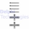 Комплектуючі, колодки дискового гальма DELPHI LX0070
