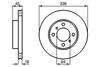 Гальмівний диск BOSCH 0 986 478 572 (BD494)