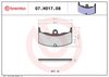 BREMBO Brake Pad Set, disc brake 07HO1708