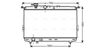 Радиатор, охлаждение двигателя AVA QUALITY COOLING HY2106