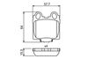 Комплект гальмівних колодок, дискове гальмо BOSCH 0 986 494 231 (BP1166, 23429, 7638-D771, 90R-011327/032)