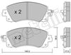 Комплект тормозных колодок, дисковый тормоз METELLI 22-1161-0 (22801, 22800, 22201, D2045)