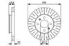 Тормозной диск BOSCH 0 986 479 V96 (BD2512)