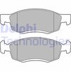 Комплект гальмівних колодок, дискове гальмо DELPHI LP2137