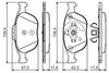 комплект спирачно феродо, дискови спирачки