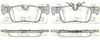 Комплект тормозных колодок, дисковый тормоз ROADHOUSE 21573.00 (PSX2157300, 25331, 25332, D1762-8993)