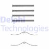 Комплектуючі, колодки дискового гальма DELPHI LX0091