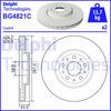 Гальмівний диск DELPHI BG4821C