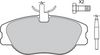 комплект спирачно феродо, дискови спирачки
