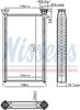 Nissens 707209 Heat Exchanger, interior heating